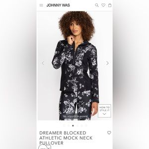 Johnny Was Mock Neck Pullover jacket ( Dreamer pattern)